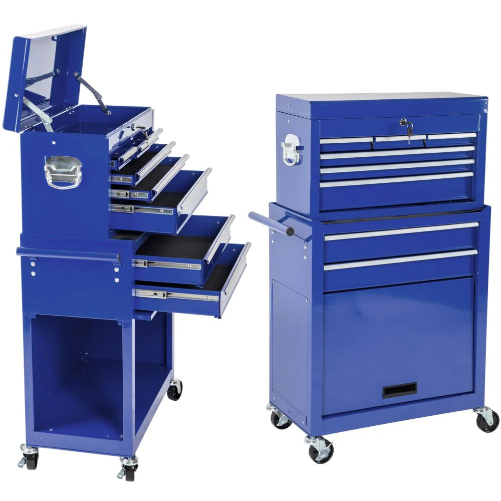 Servante d'Atelier - 8 Tiroirs Bleu