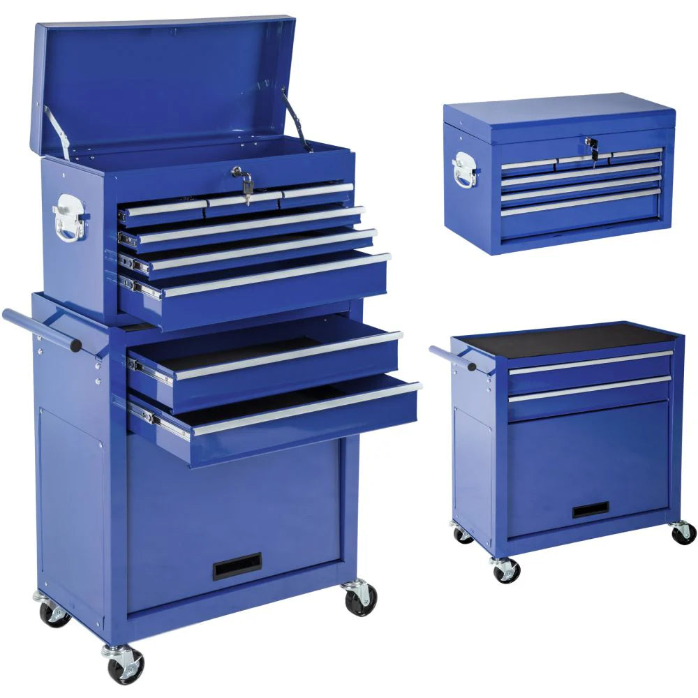 Servante d'Atelier - 8 Tiroirs Bleu